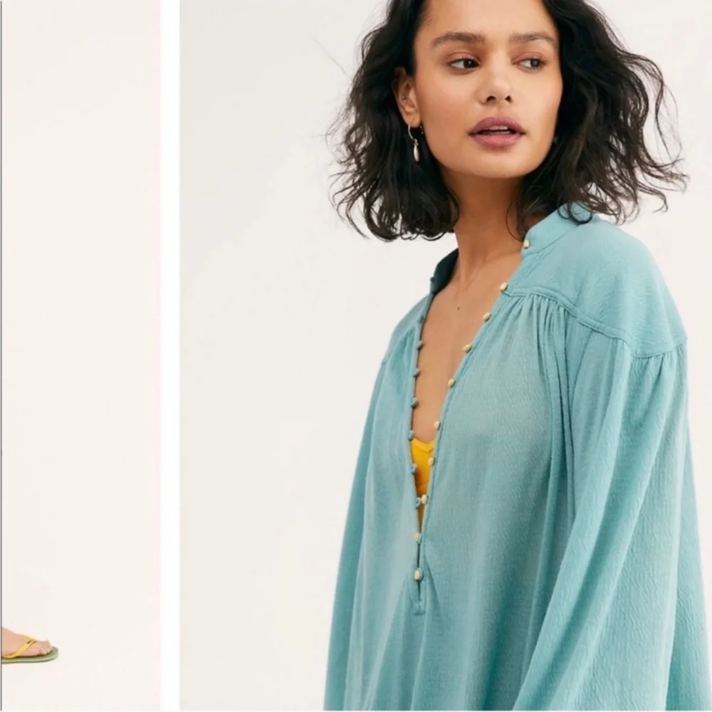 Free People Beach Primrose‎ Maxi Dress Loose Oversized Boho - Picture 3 of 6